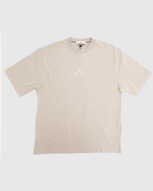Logo Embroidered T-Shirt Pearl Grey