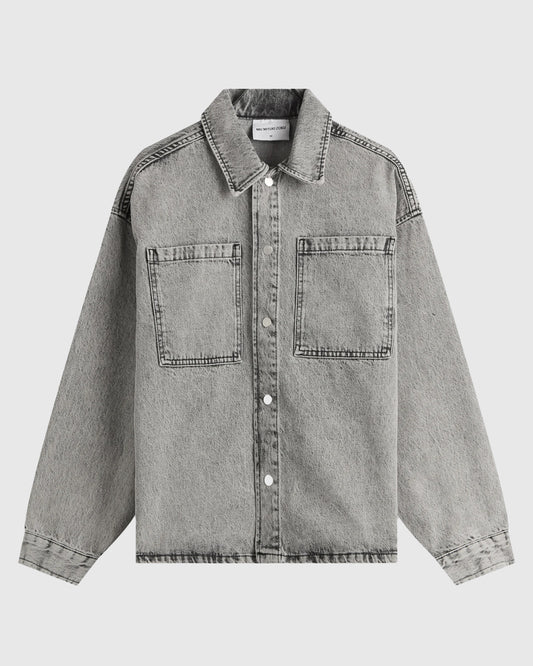 MKI Denim Box Overshirt Black