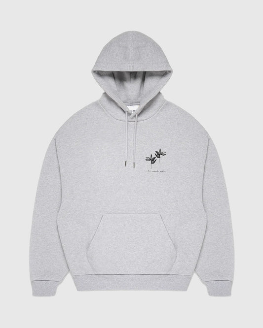 MKI Ink Flower Hoodie Grey