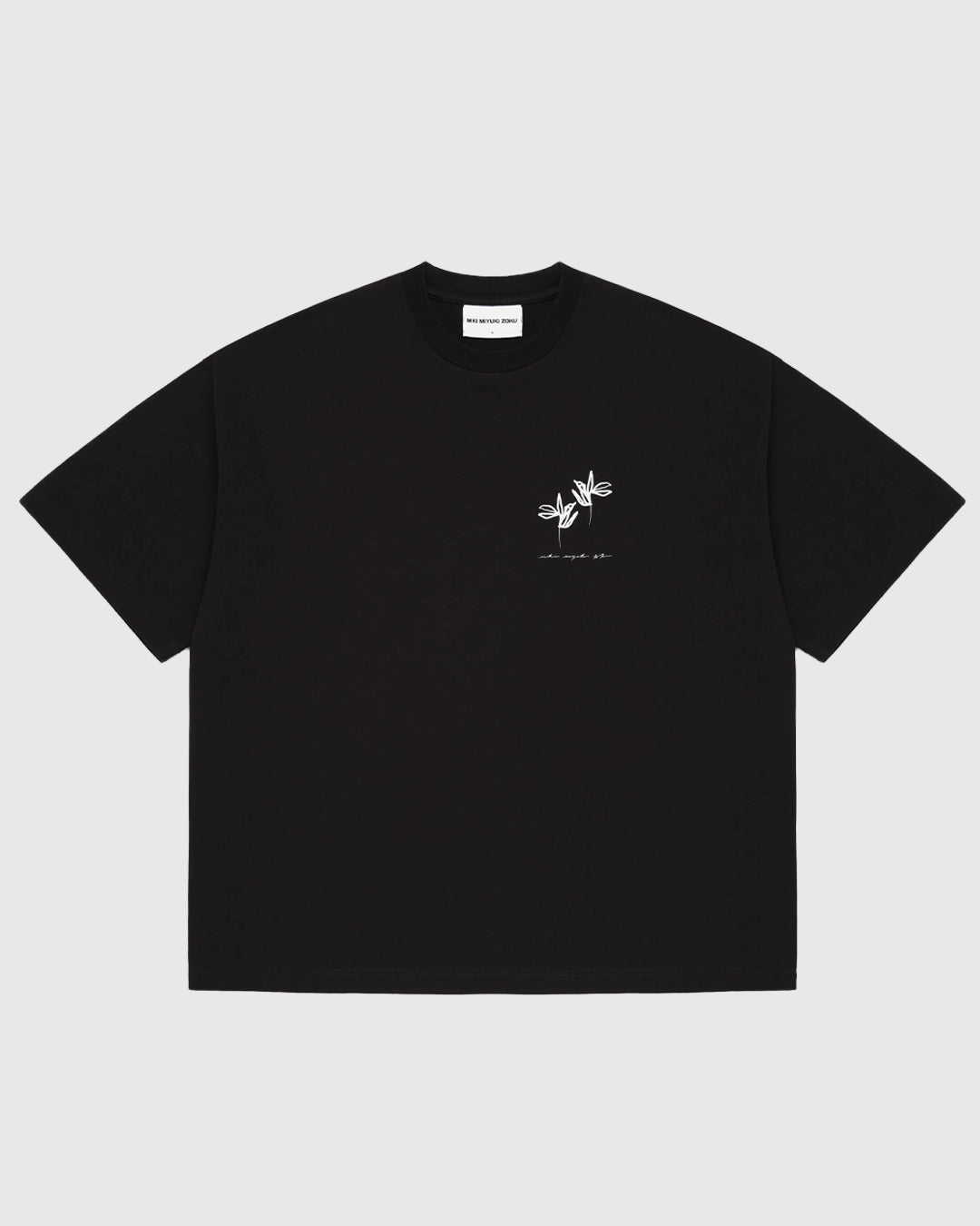 MKI Ink Flower T-Shirt Black