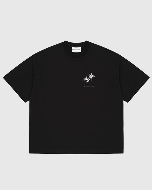MKI Ink Flower T-Shirt Black