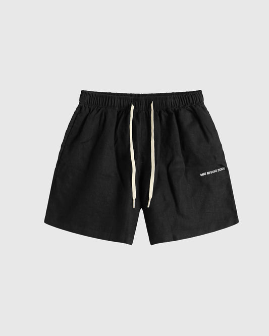 MKI Linen Shorts Black