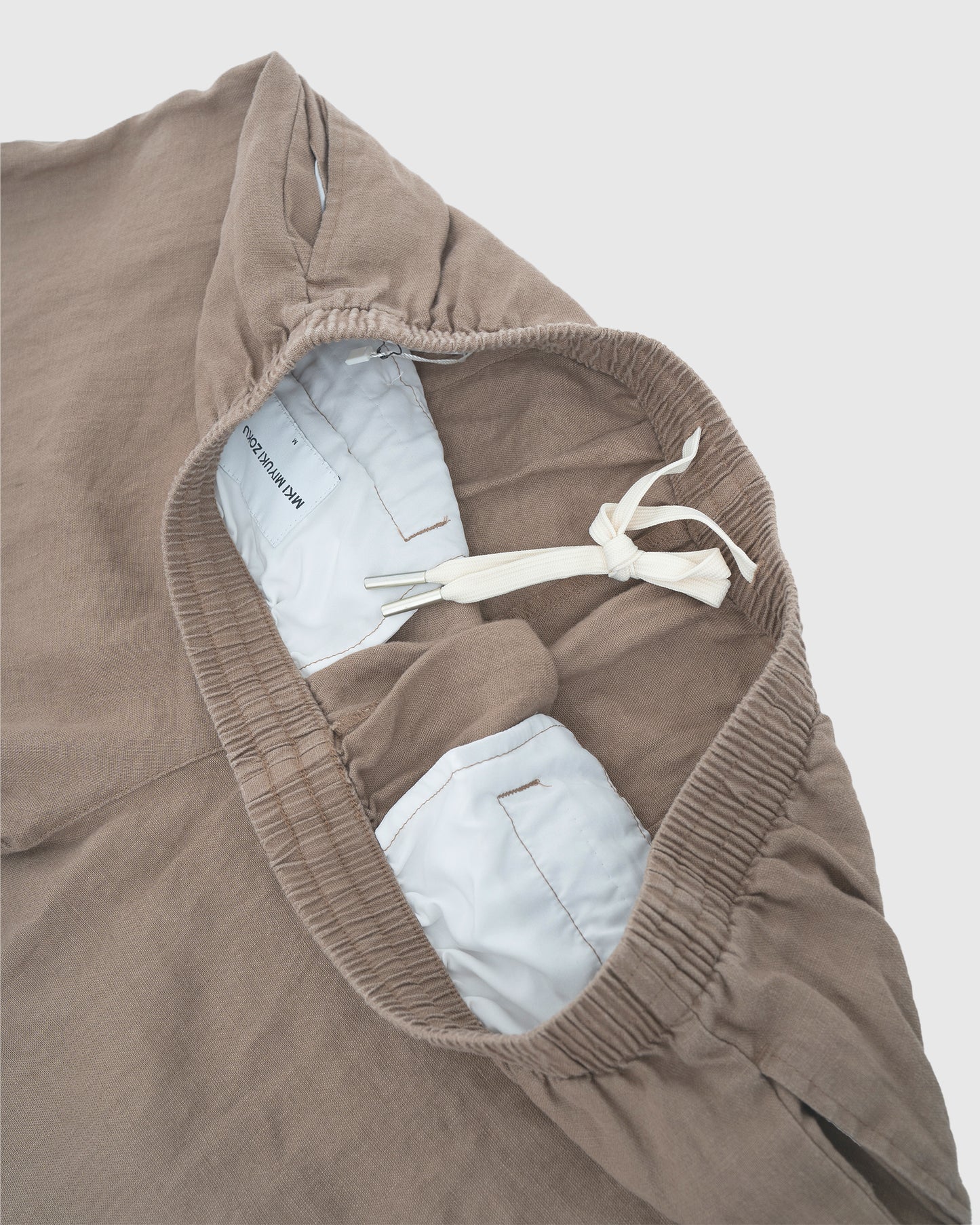 MKI Wide Leg Trousers Mushroom