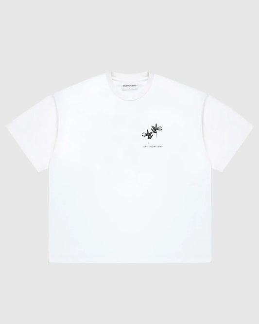 MKI Ink Flower T-Shirt White