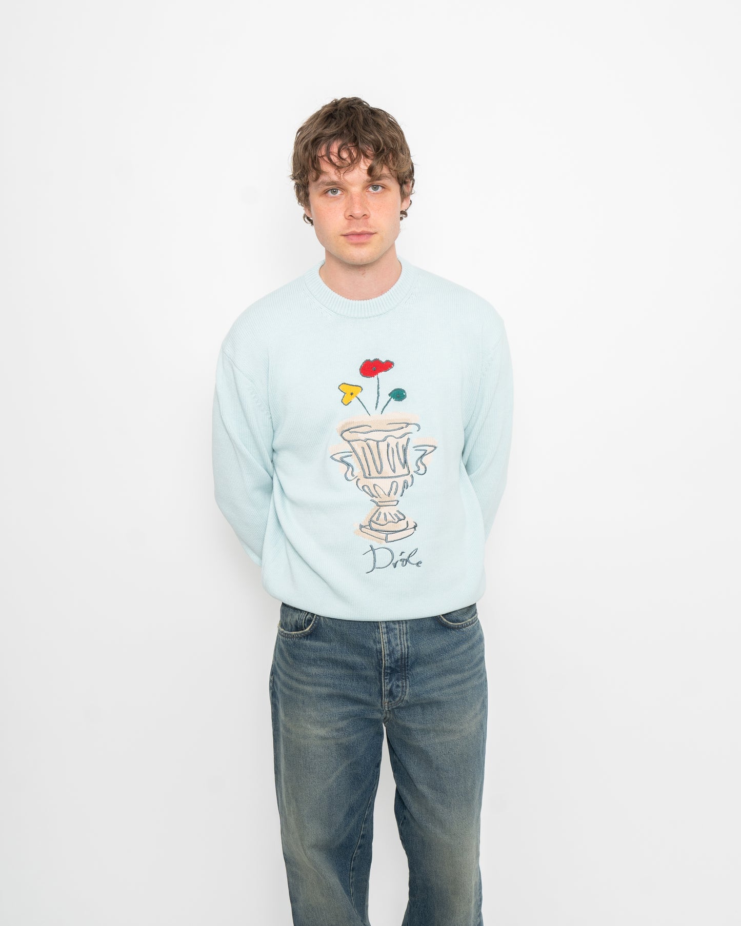 La Maille Vase Light Blue