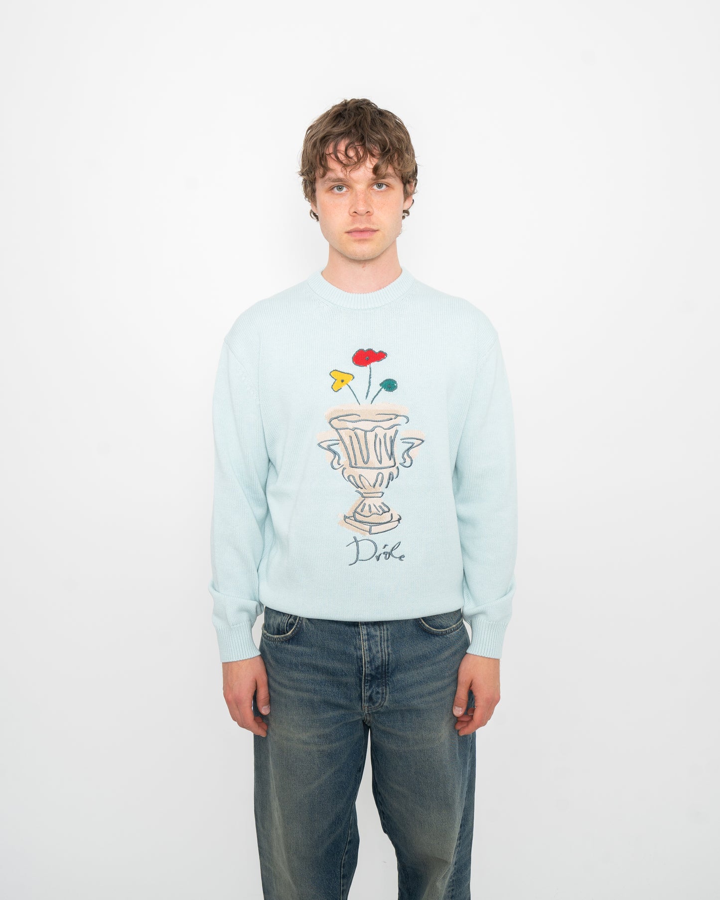 La Maille Vase Light Blue