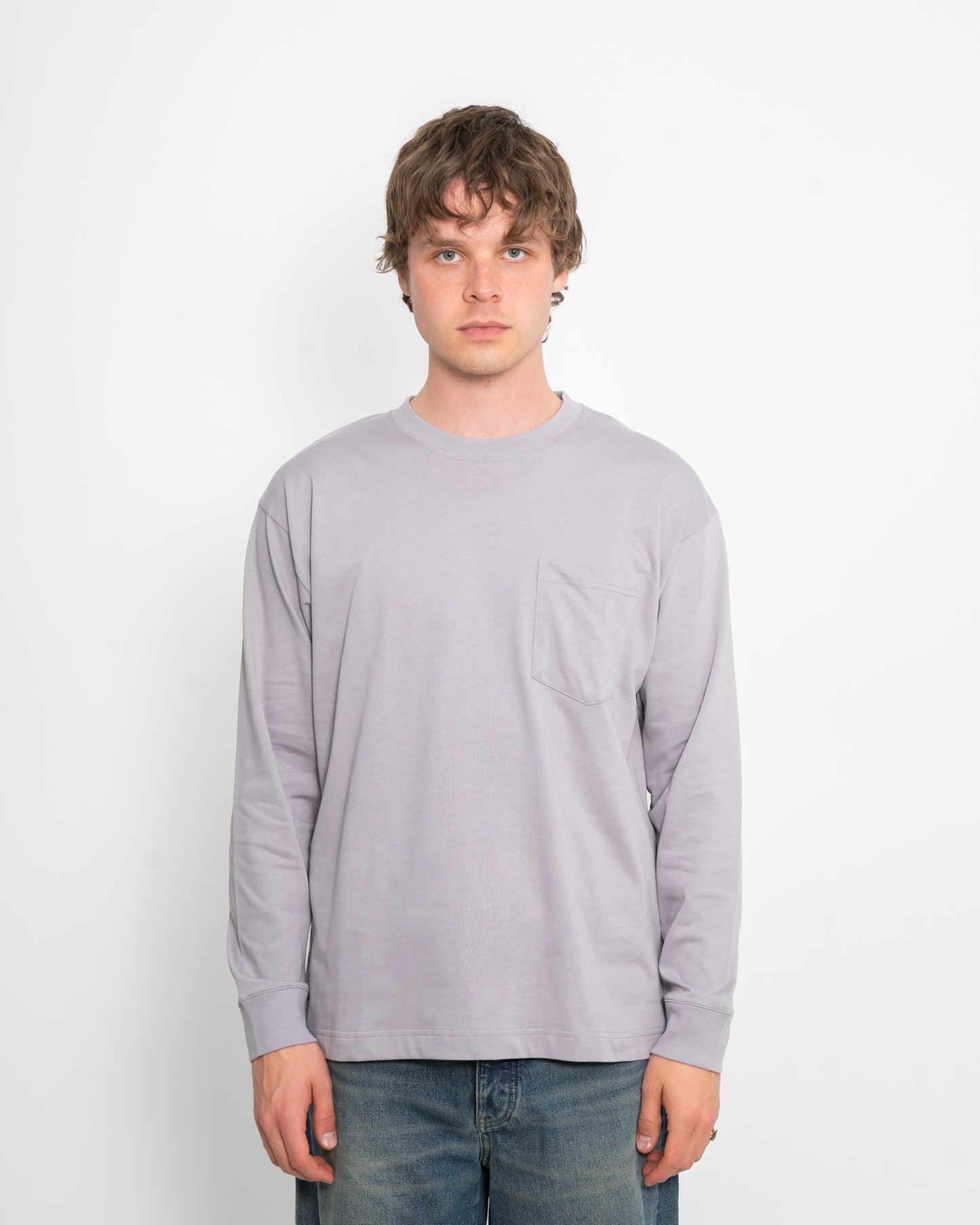 Norse Standard Heavy Loose LS T-Shirt Purple