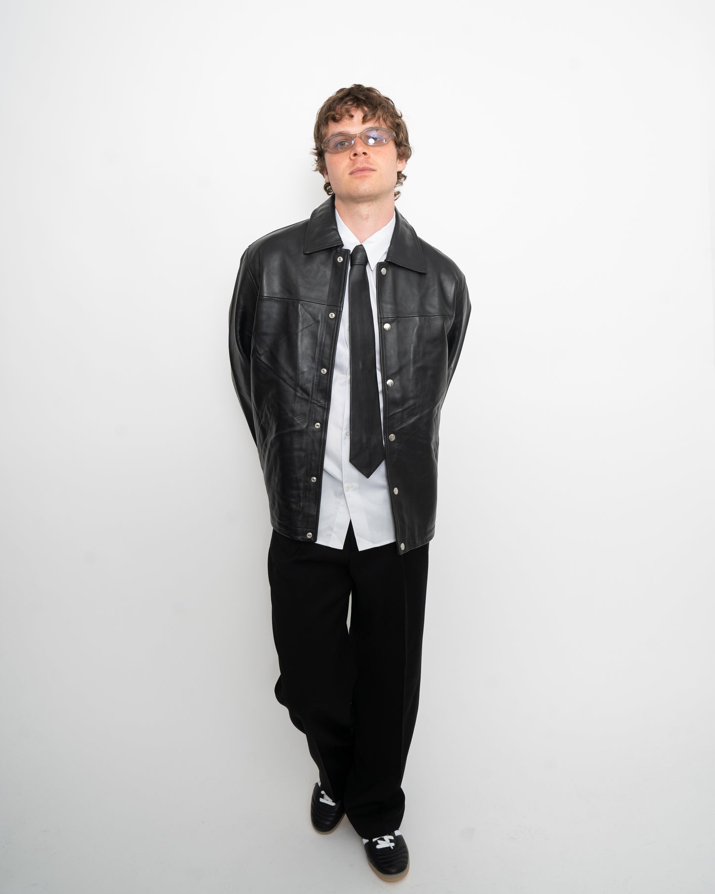 Coach Leather Jacket Black