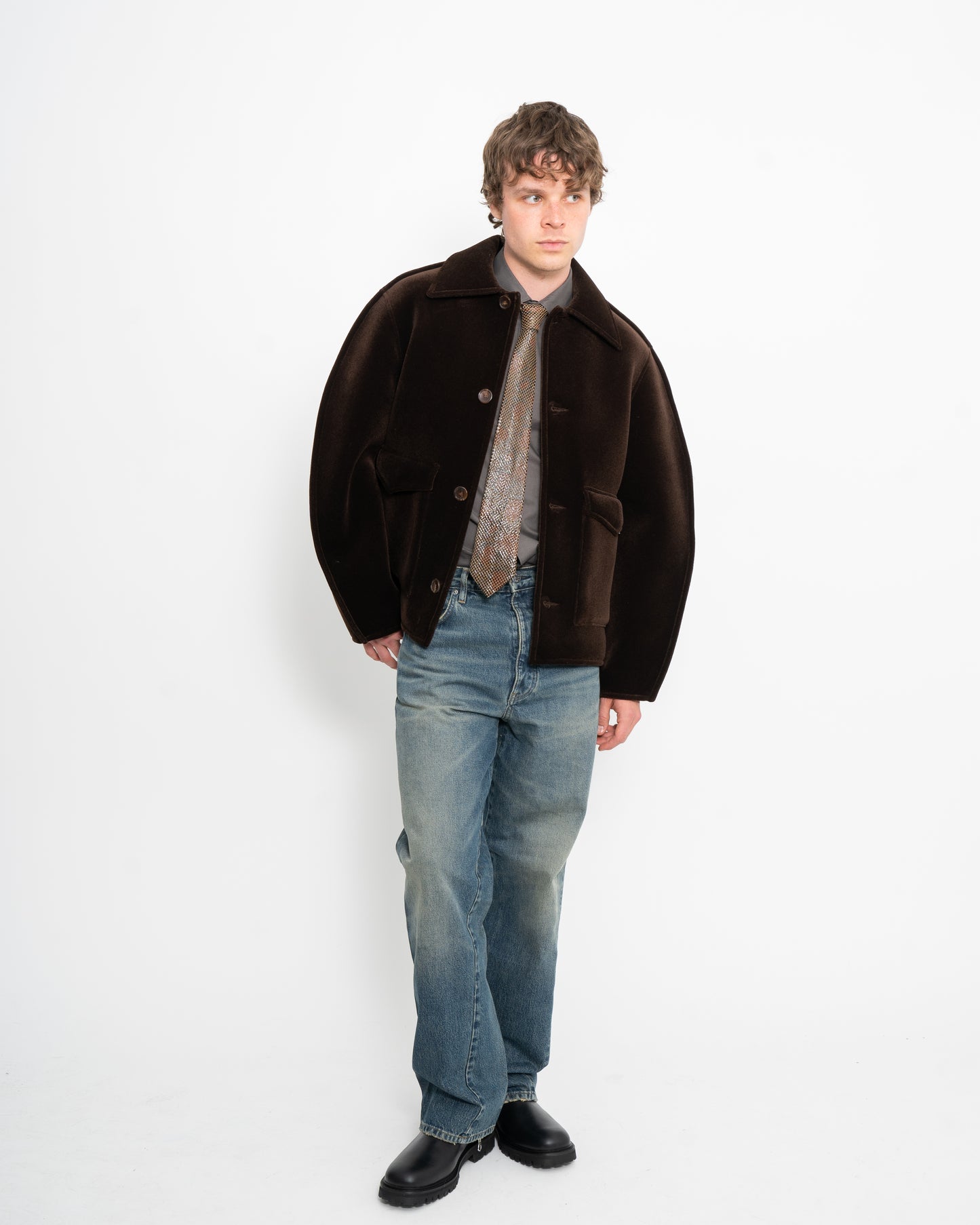 Circulo Jacket Plush Brown