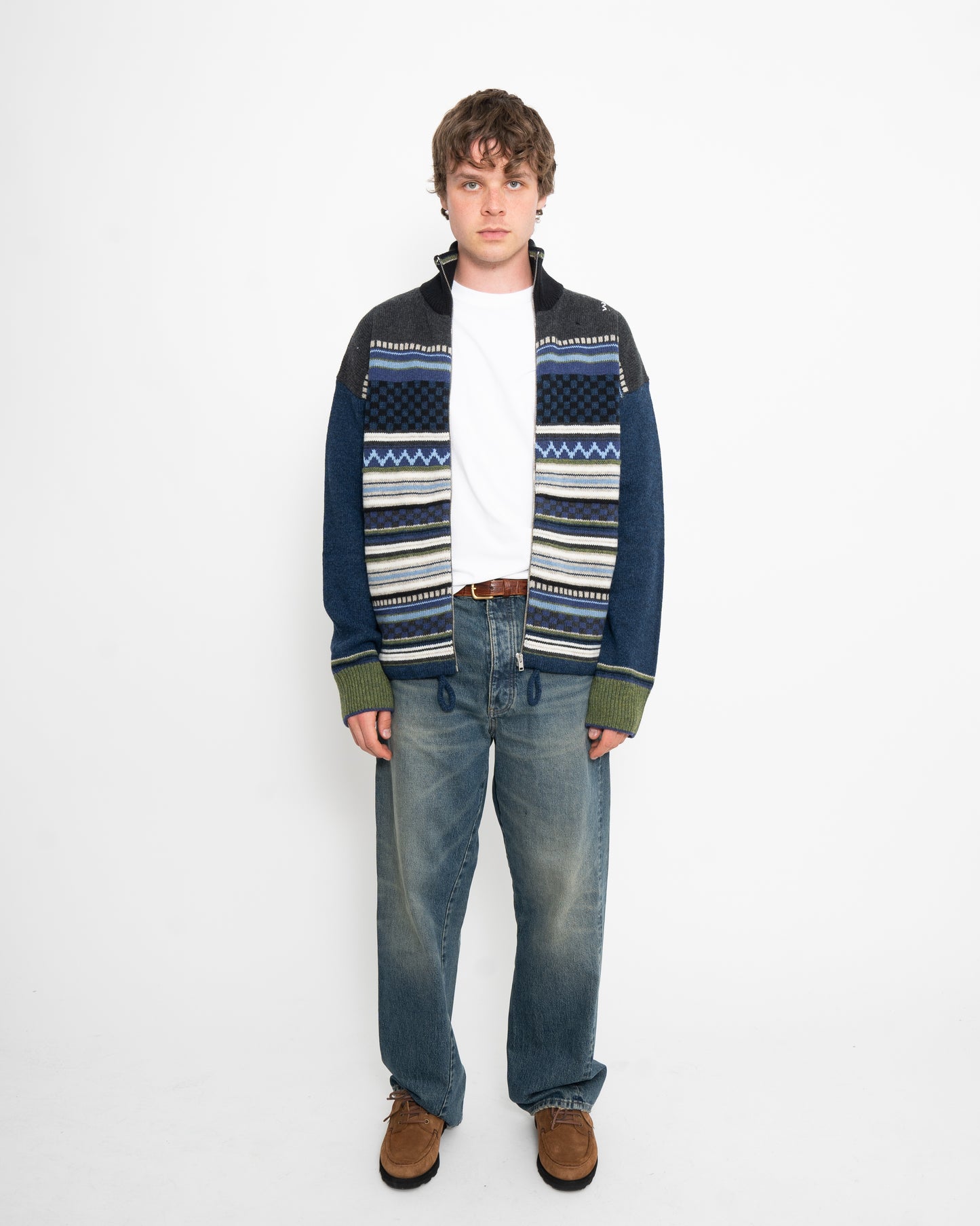 Marni Mountain Jacquard Blend Glass Blue