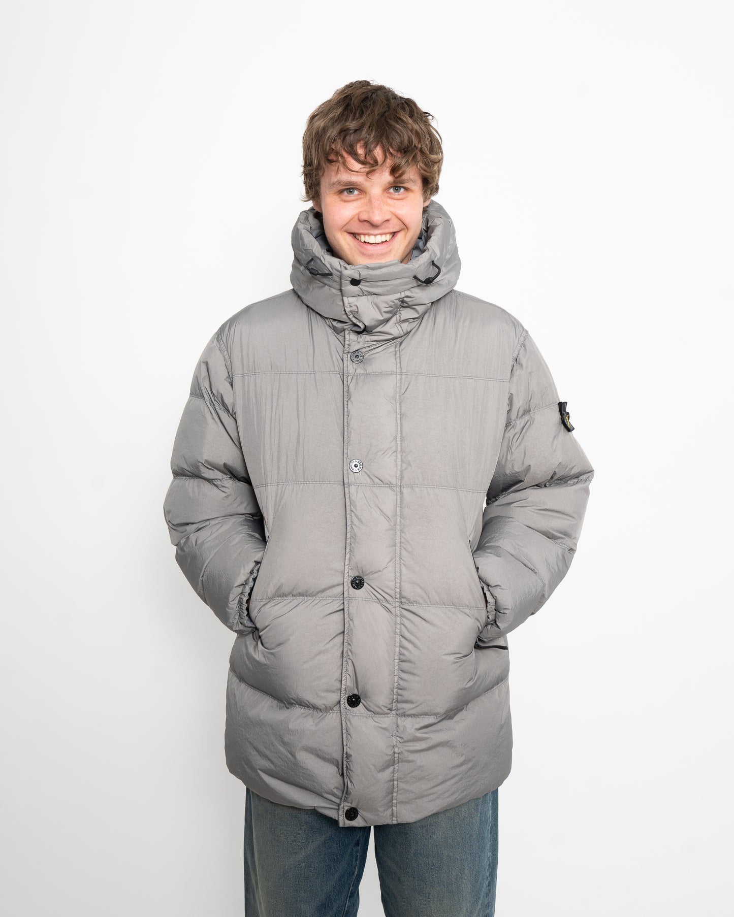 Down Puffer Parka Grey