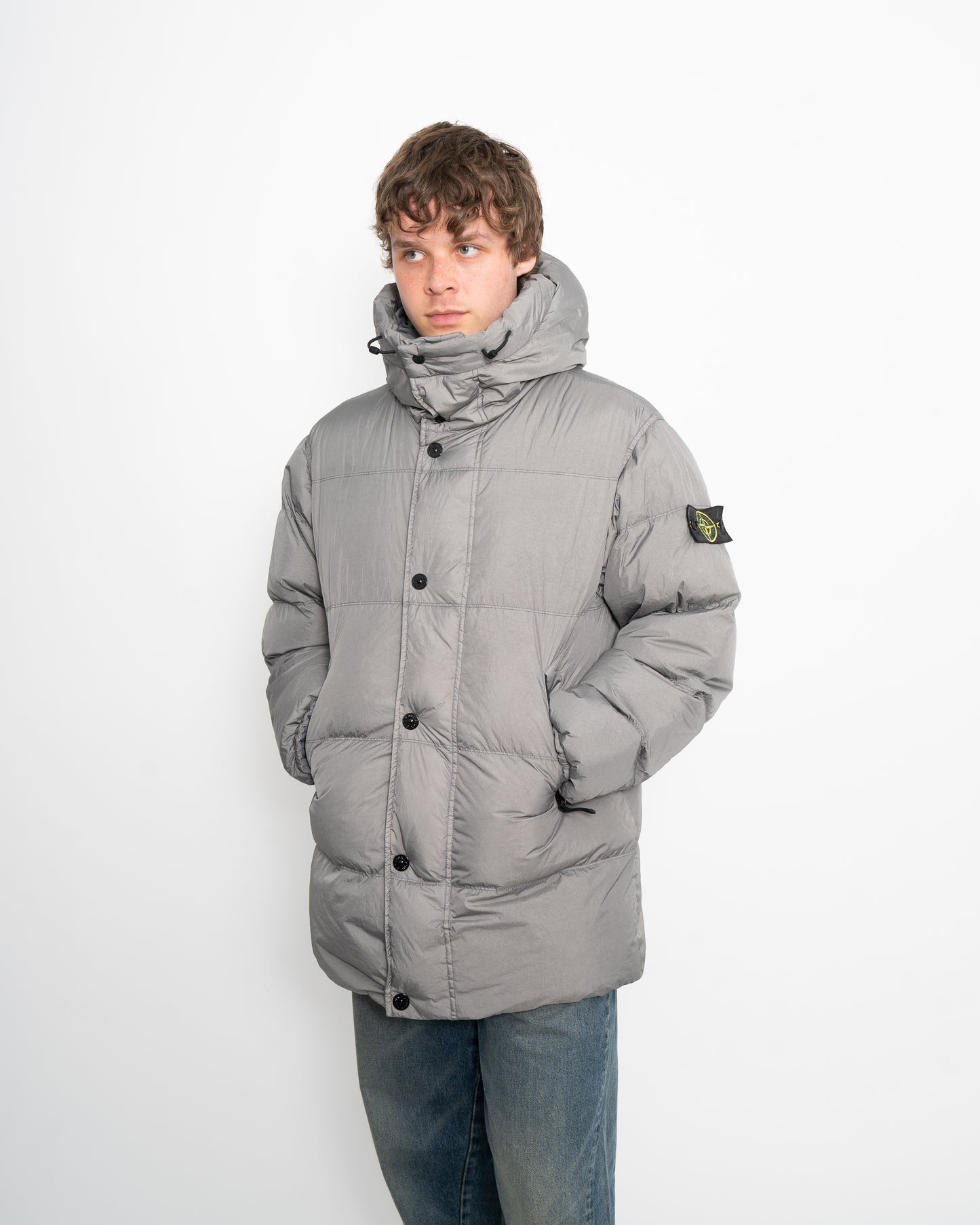 Down Puffer Parka Grey