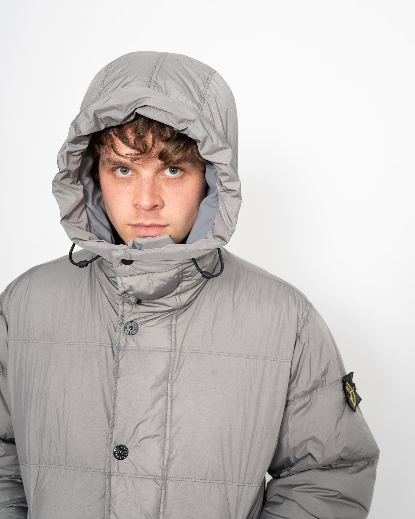 Down Puffer Parka Grey