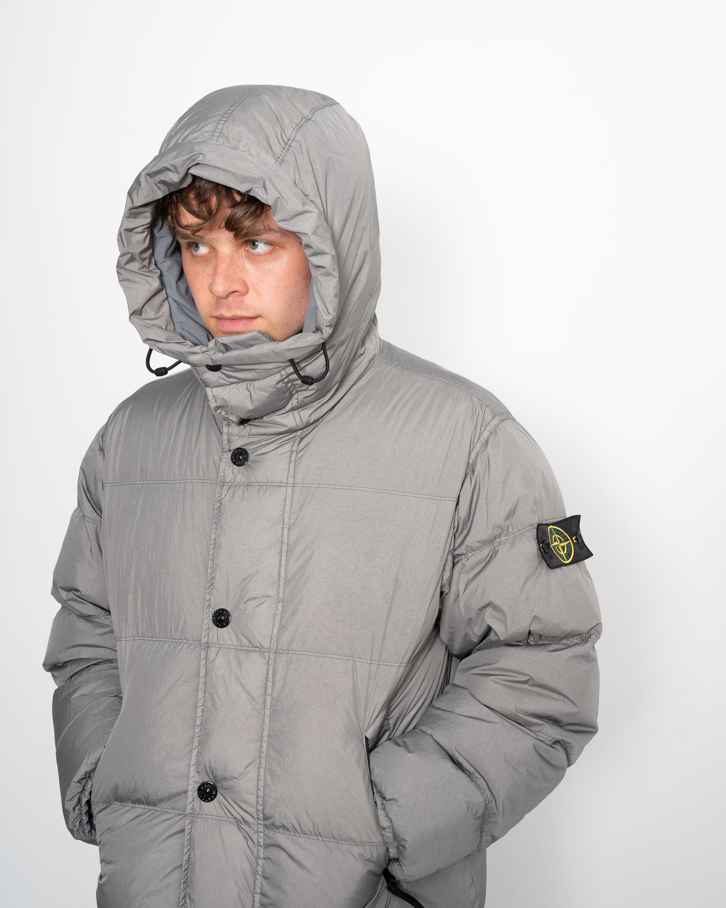 Down Puffer Parka Grey