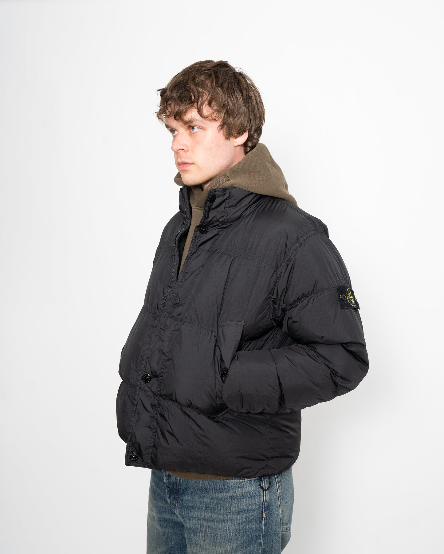 Nylon Down Jacket Black