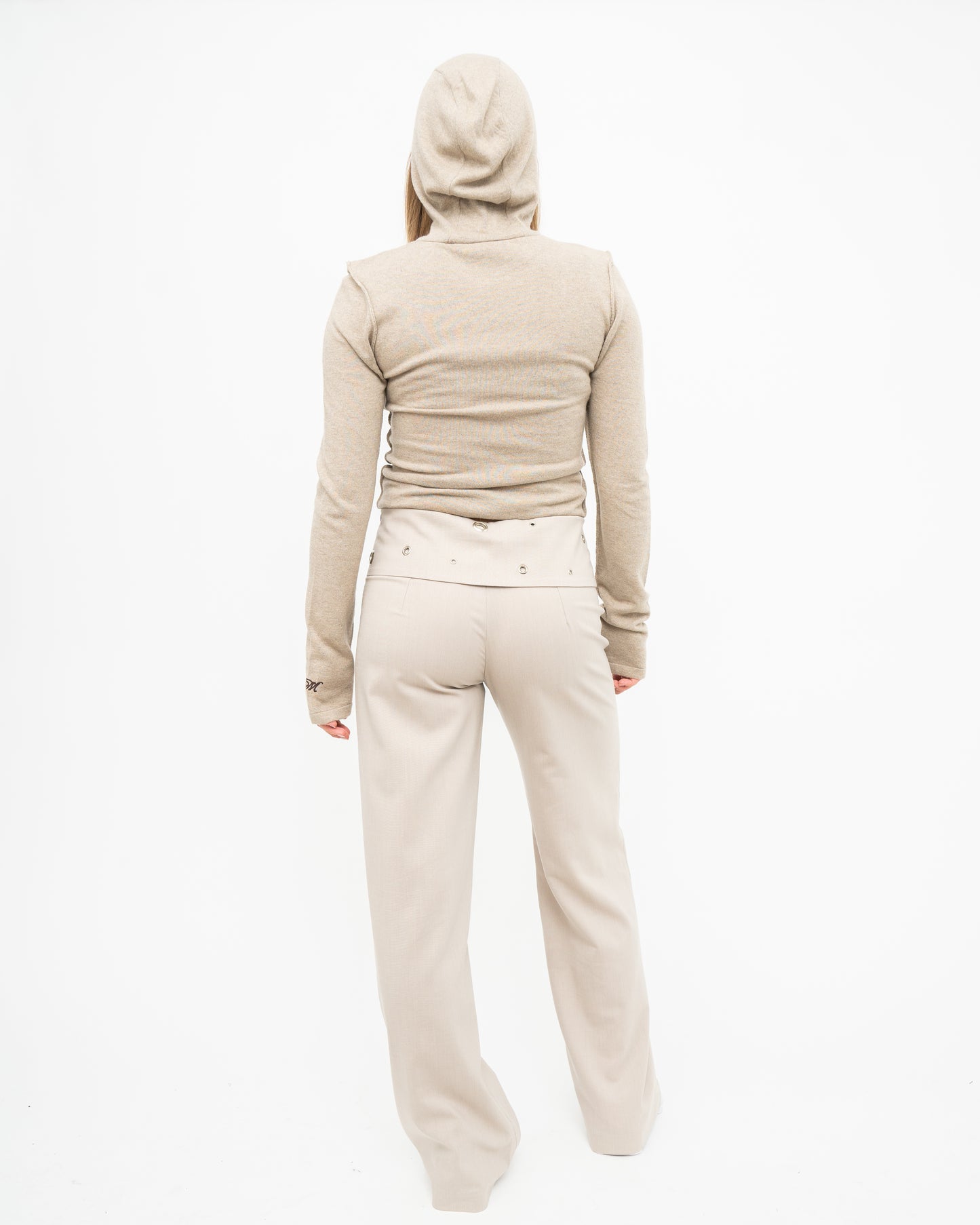 Ella Pants Eyelets Sand