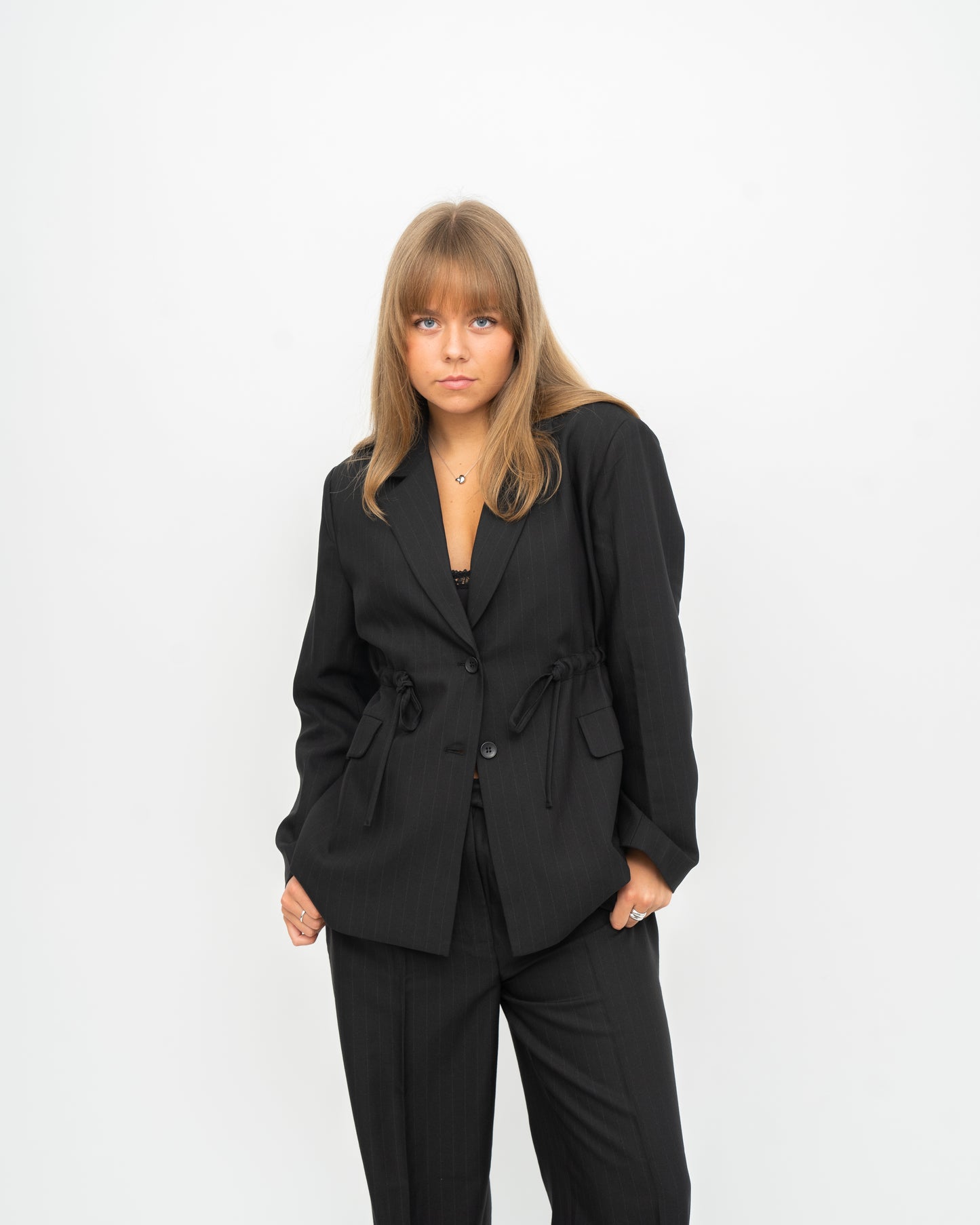 Verona Blazer Black Stripe