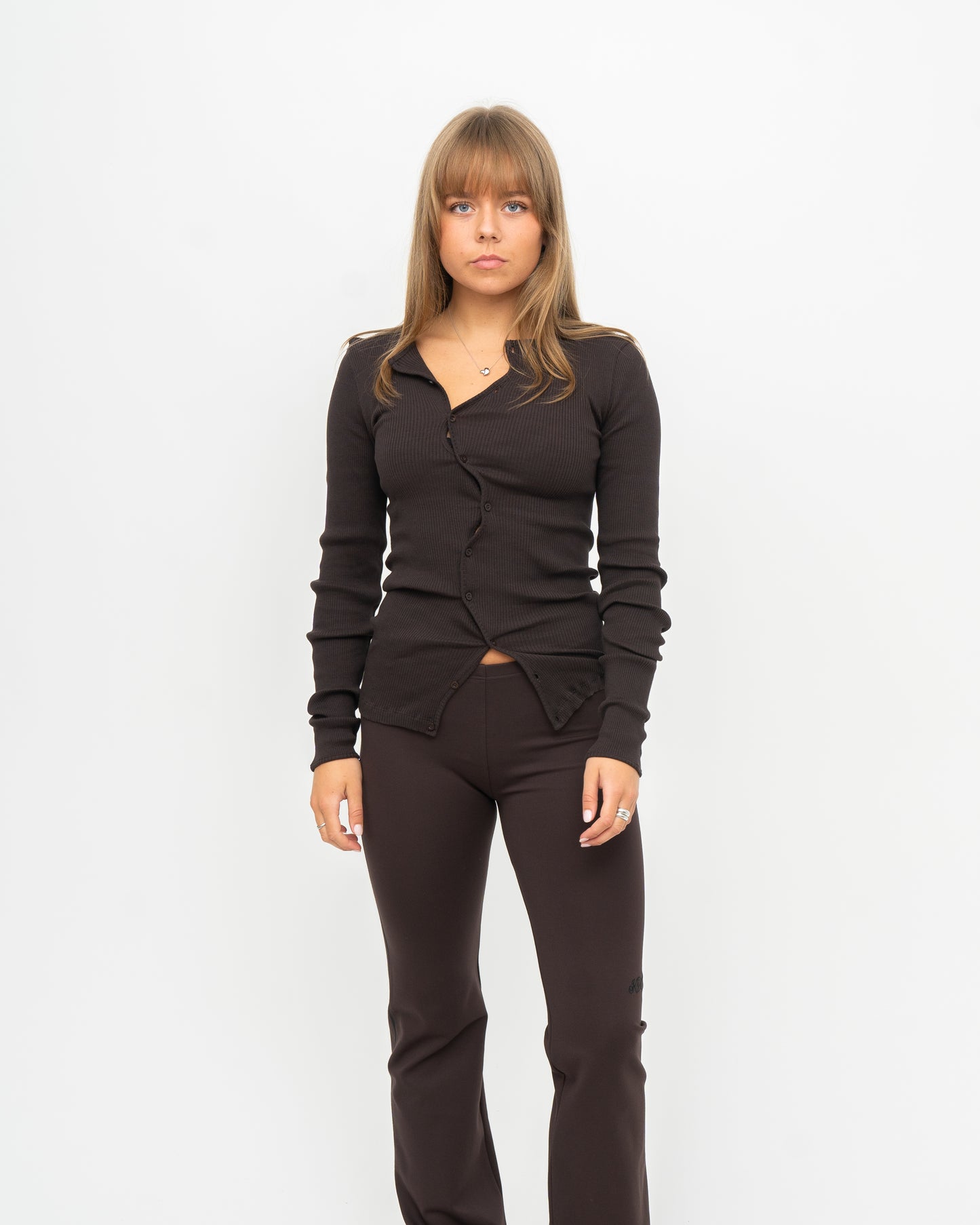 Claire Seamless Top Brown