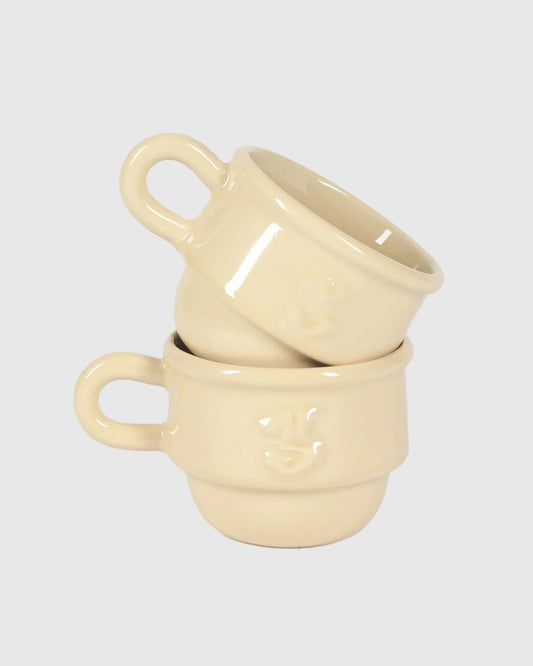 Kantine Cup Beige 2 Pcs