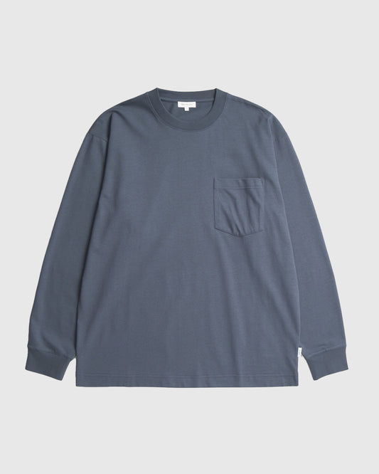 Norse Standard Heavy Loose LS T-Shirt Blue