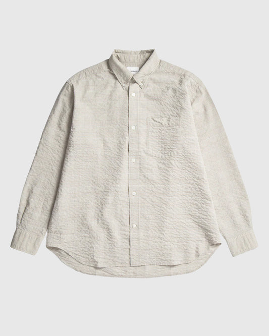 Ole Oversized Check Shirt Heathland Brown