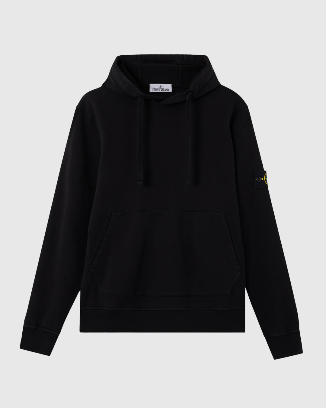 Organic Cotton Fleece Hoodie Black
