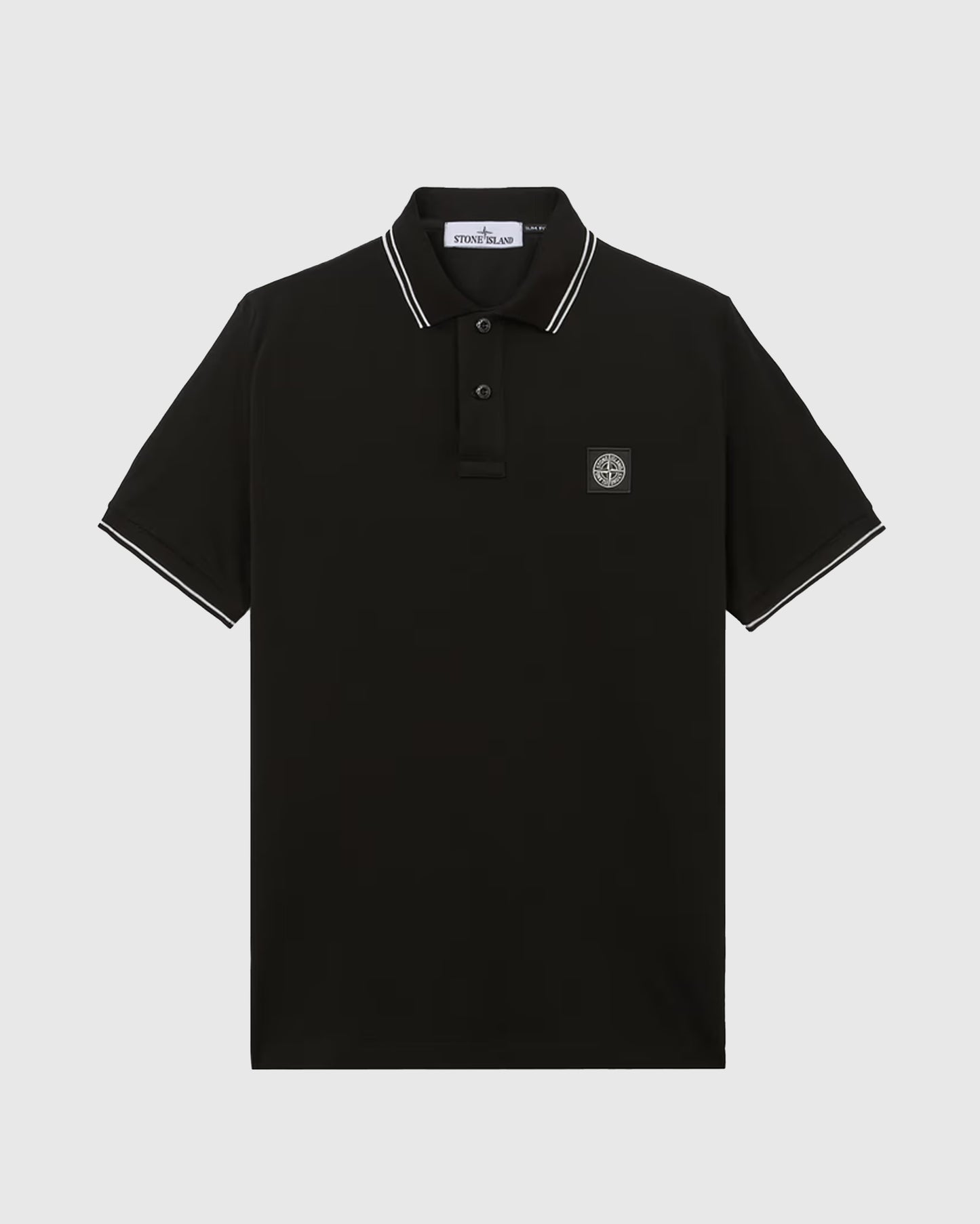 Organic Cotton Pique Polo Black
