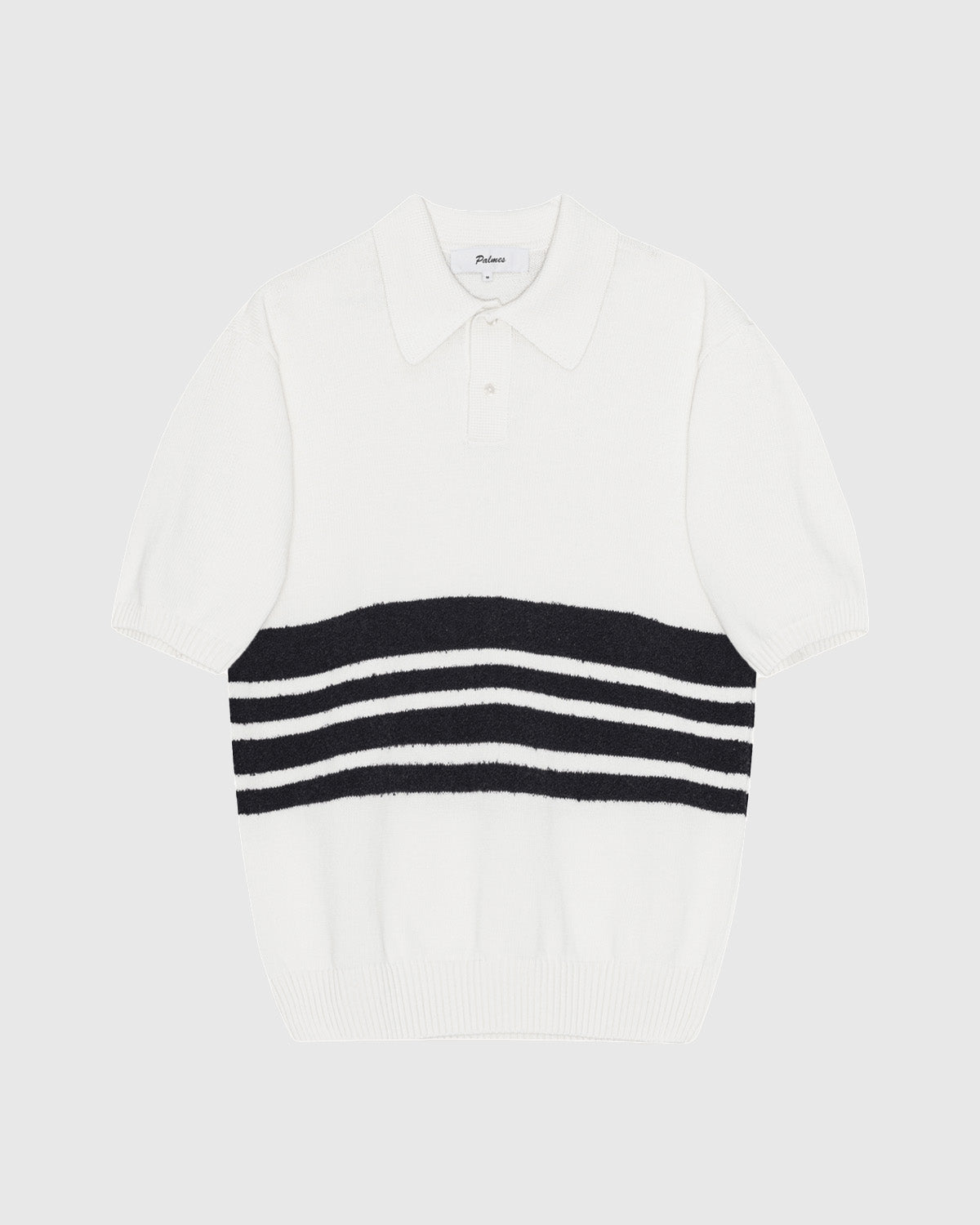 Panel Knit Polo Off-White