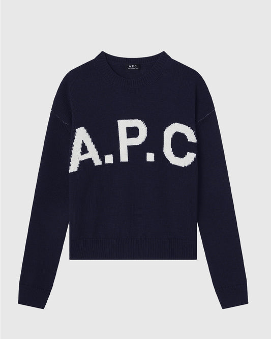 Pull Col Rond Dark Navy