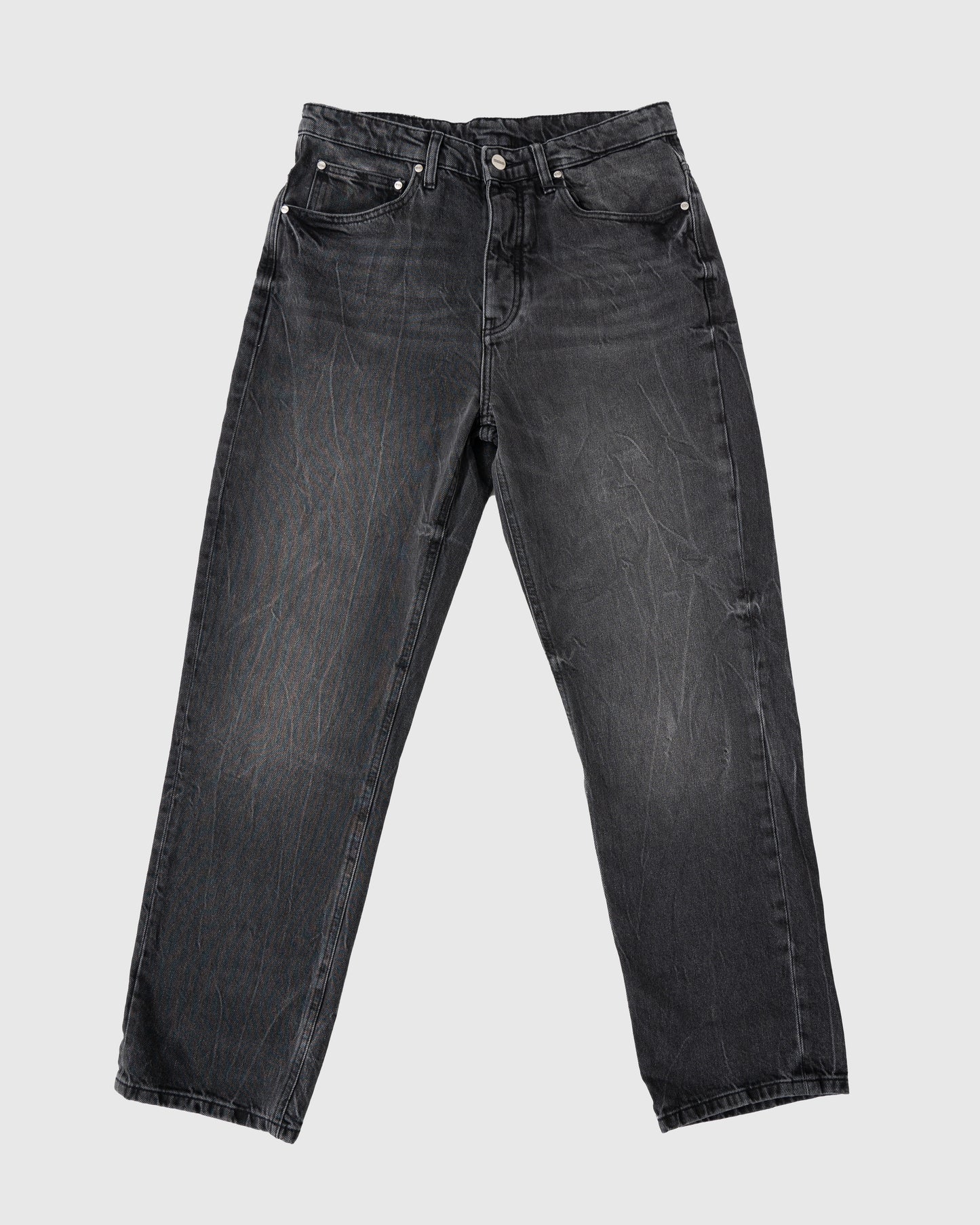 Relaxed Denim Jeans Black - 32