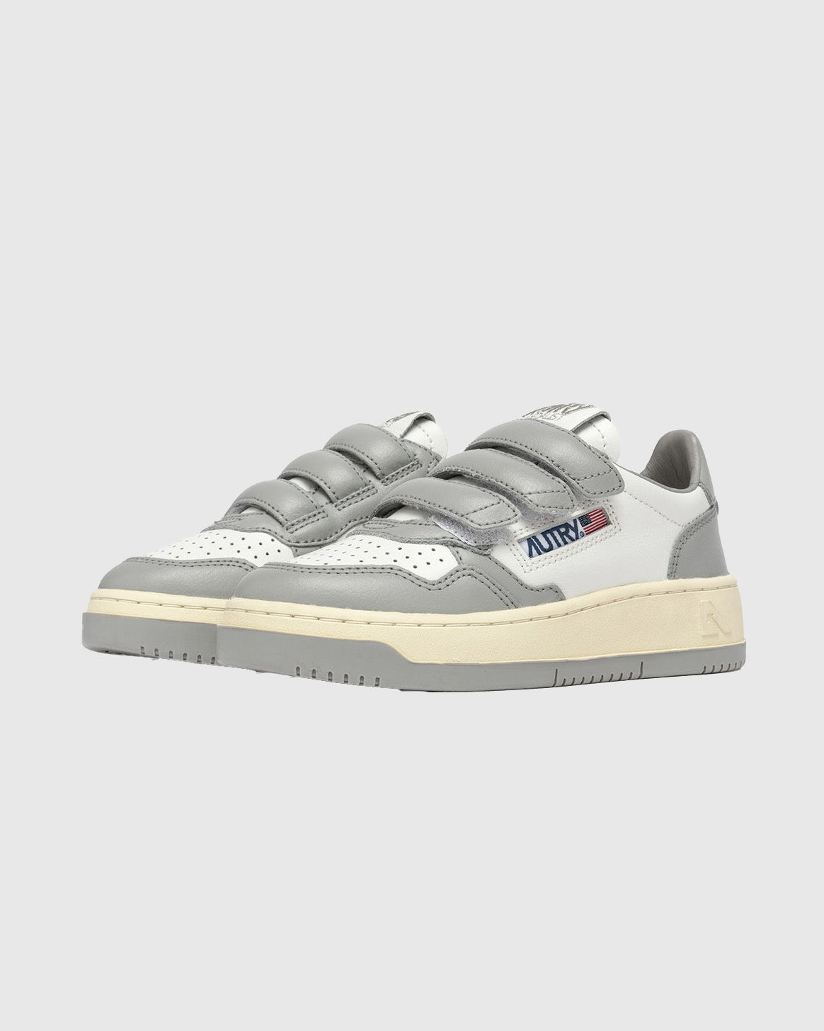Autry Kids Low White/Vapor Stripes