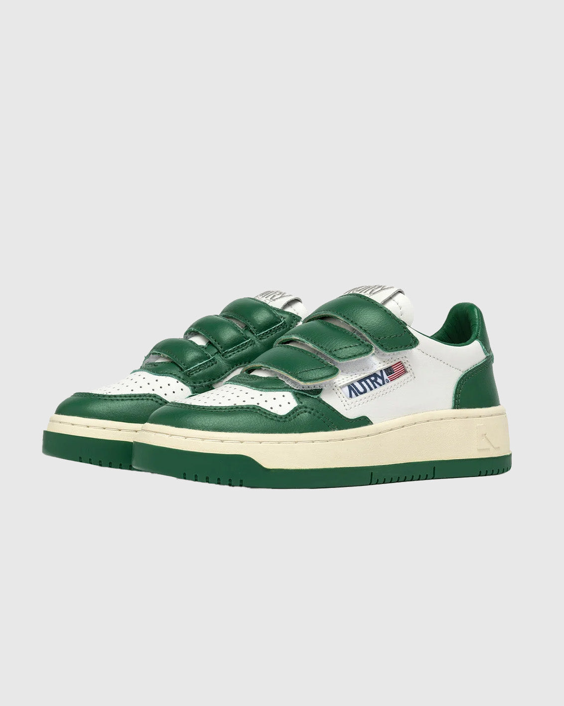 Autry Kids Low White/Green