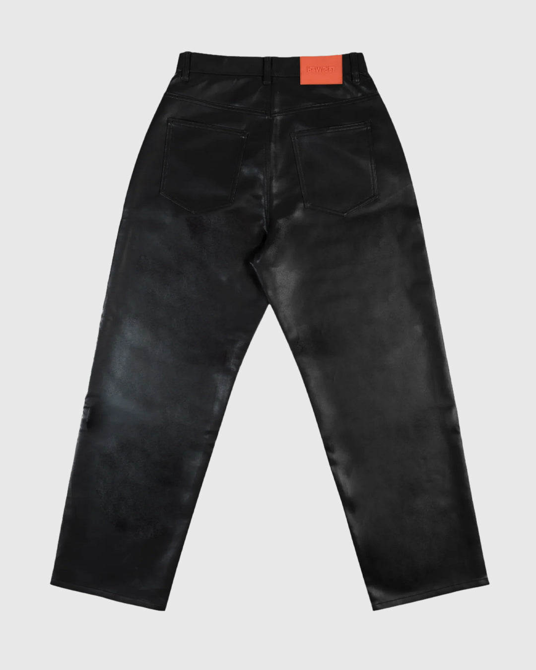 Super Loose Fake Leather Jeans 32