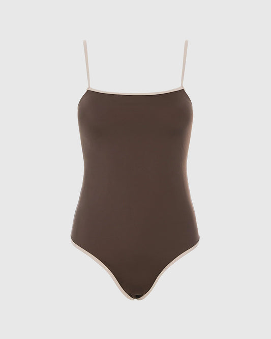 Tanzania Swimsuit Brown/Beige