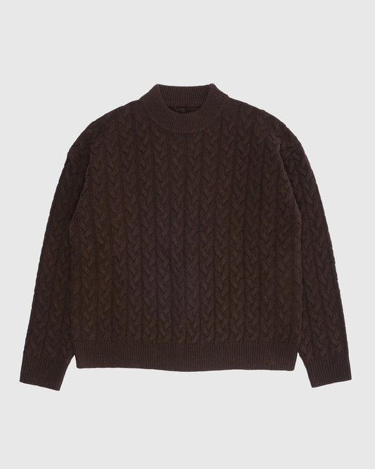 Topanga Cable Knit 3666 Dark Brown