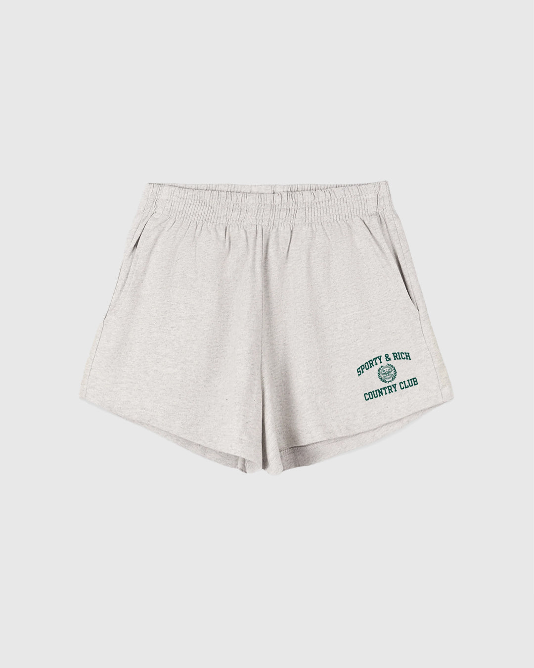 Varsity Crest Disco Short Heather Gray