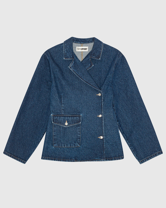Victoria Denim Blazer Medium Blue