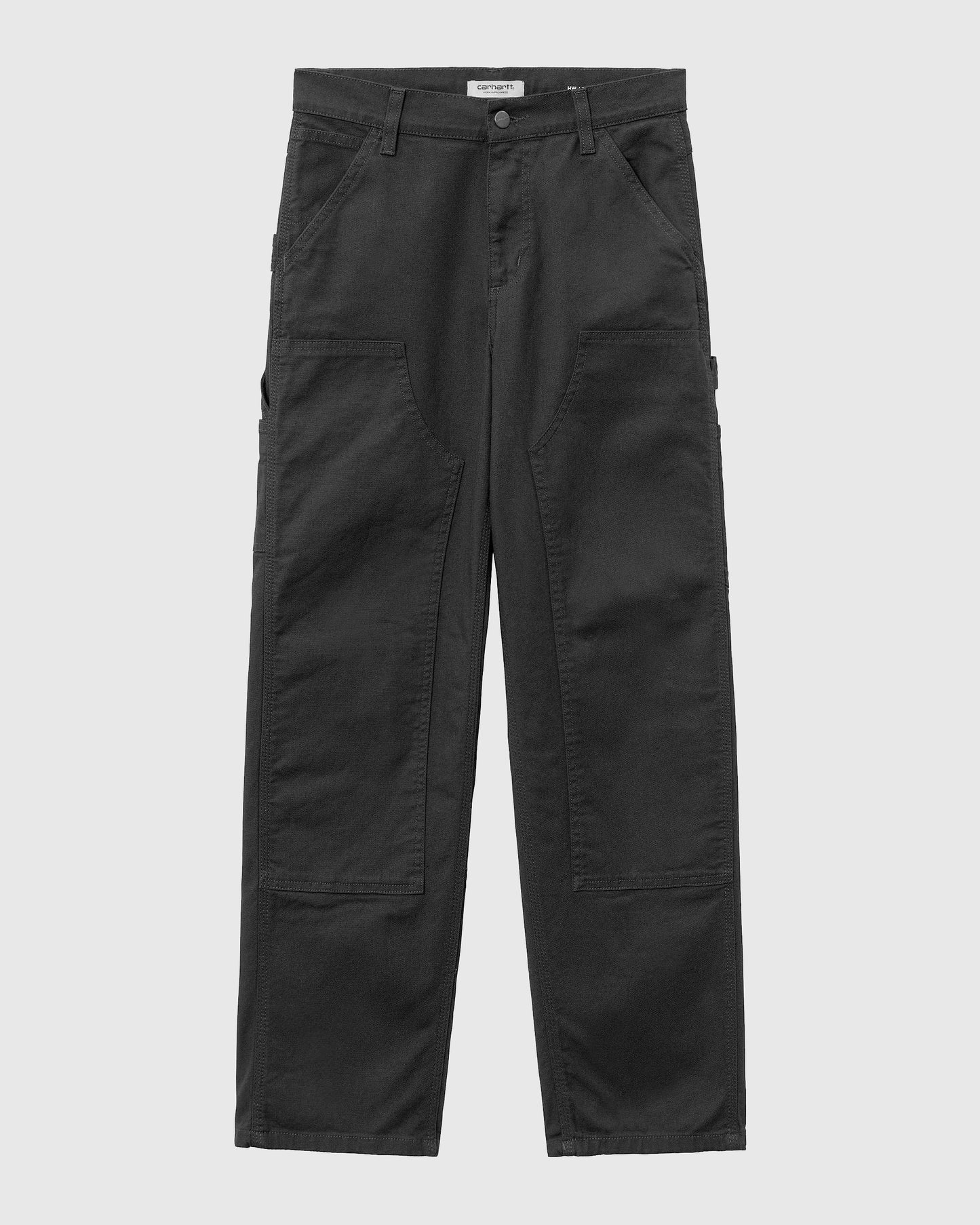 W' Pierce Double Knee Pant Black Rinsed