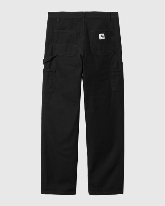 W' Pierce Double Knee Pant Black Rinsed