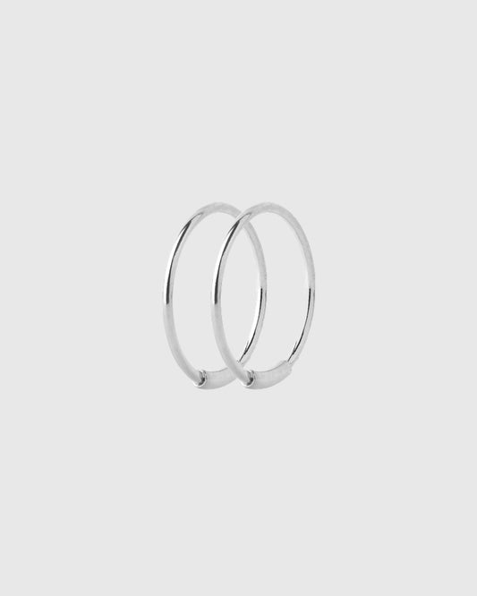 Basic Hoop S Earring Silver