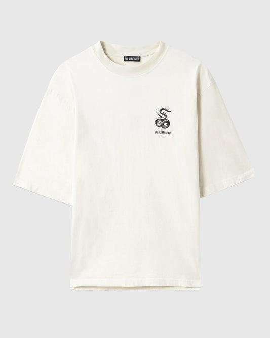 Snake Logo Oversized Tee Off-White