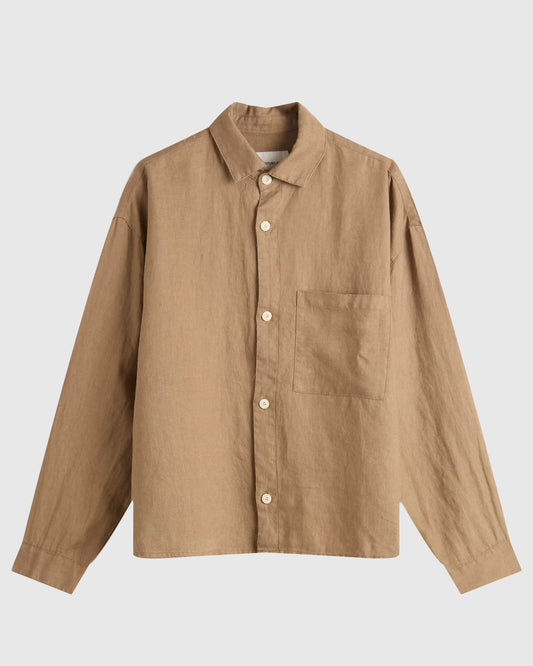 MKI Box Dress Shirt Mushroom
