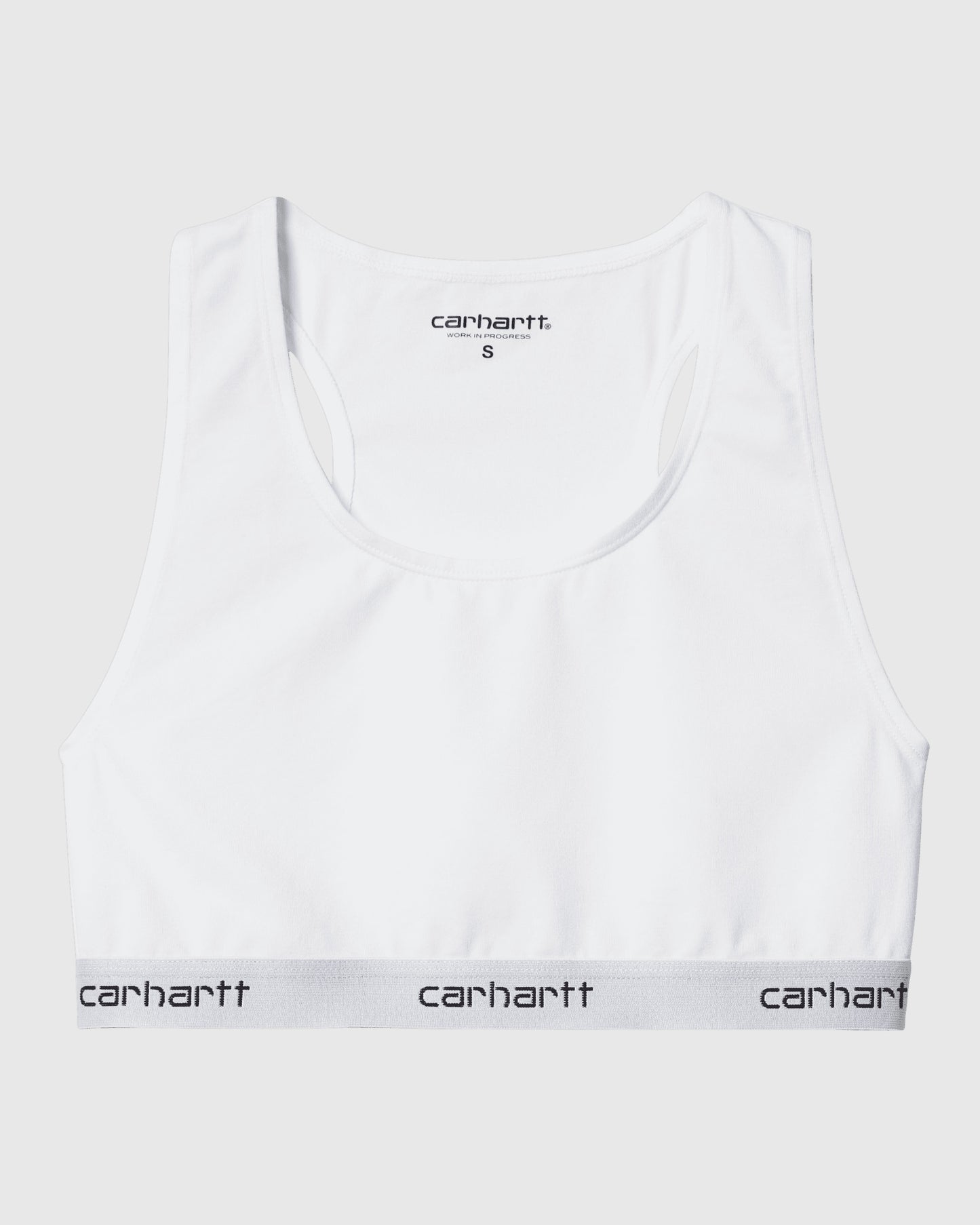 W' Script Racer Tank White