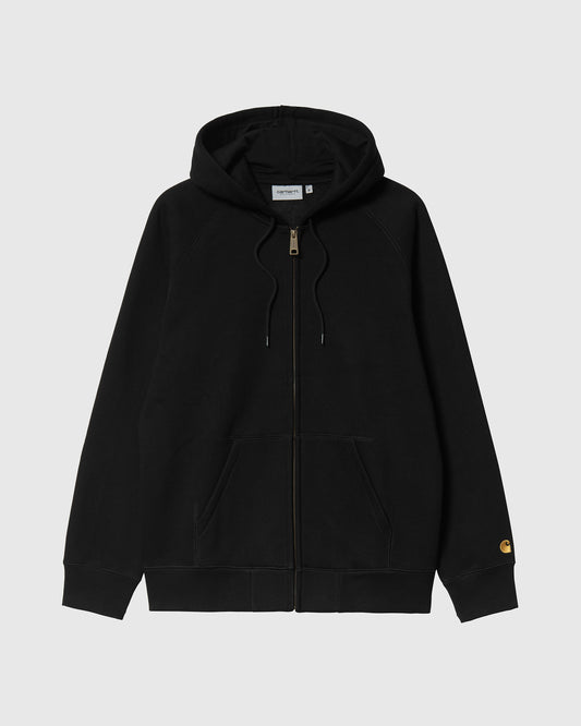 Hooded Chase Jacket Black/Gold