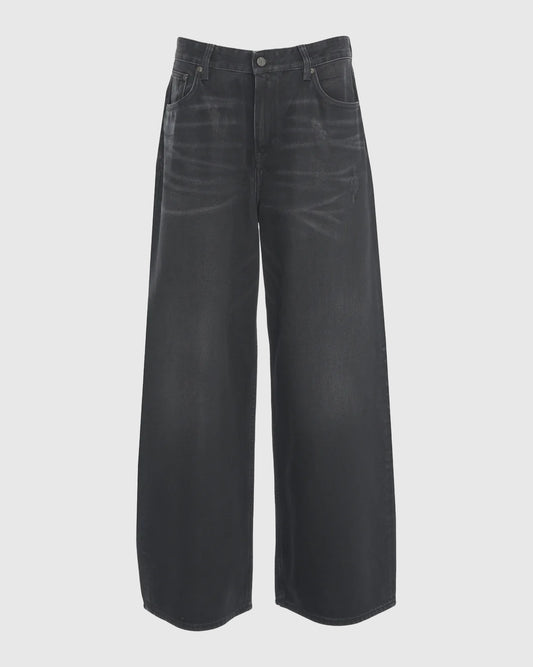 Lyon Coated 80s Black Jeans