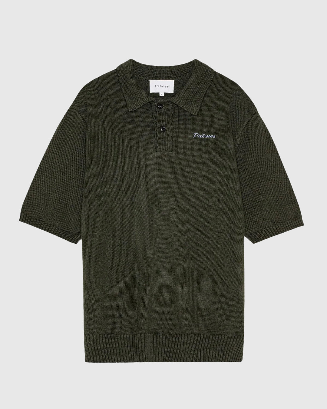 Cotton Knit Polo Dark Green