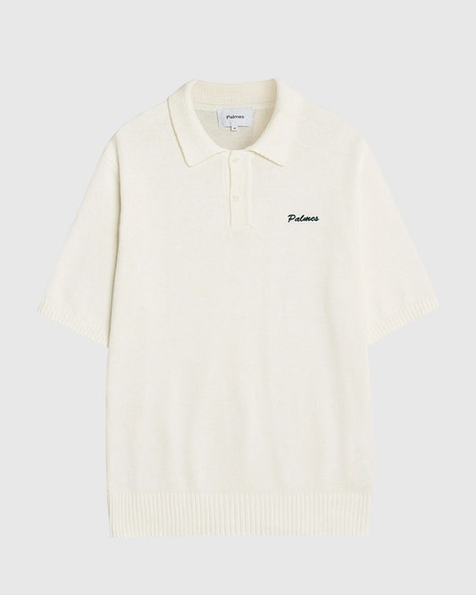 Cotton Knit Polo White