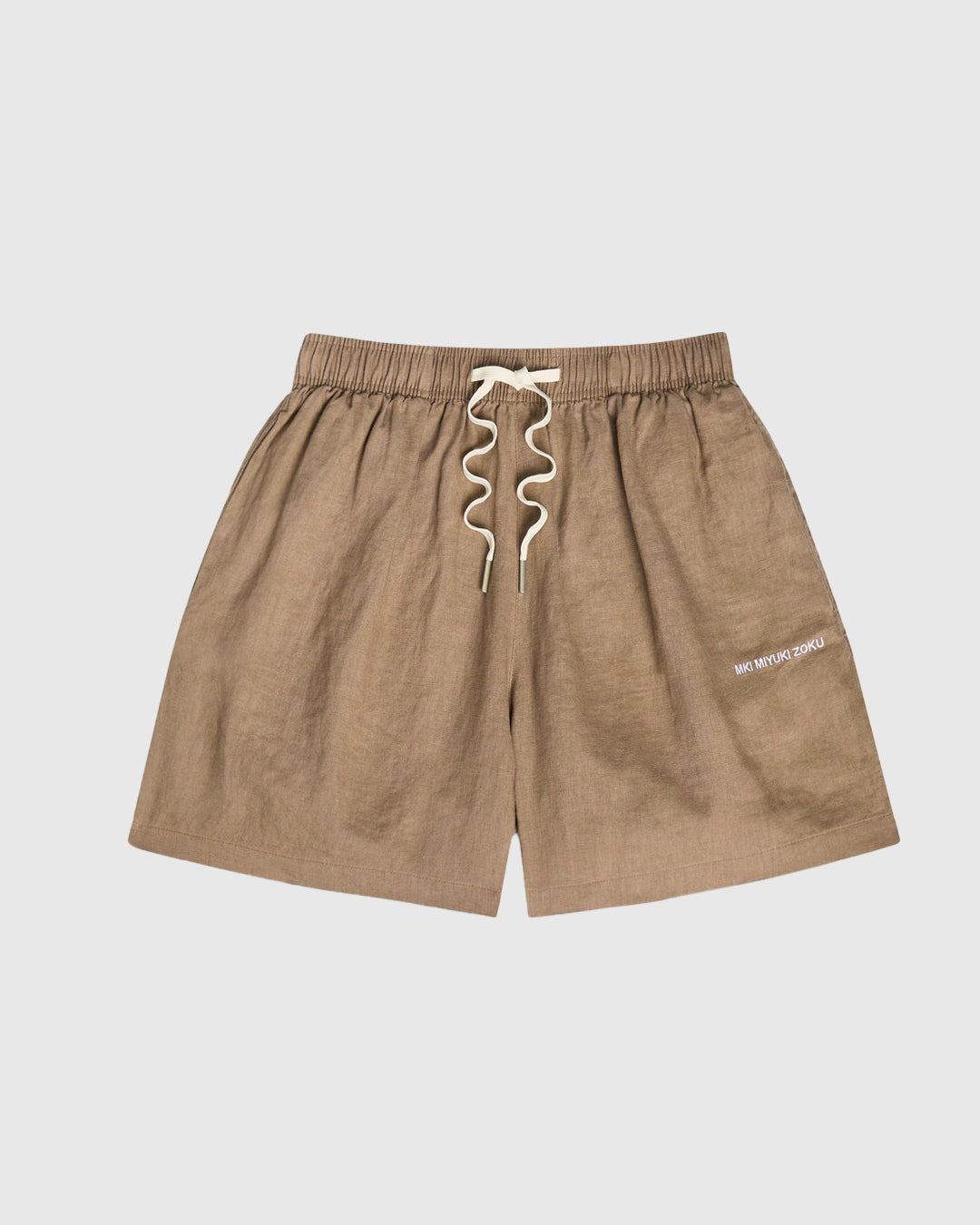 MKI Linen Shorts Mushroom