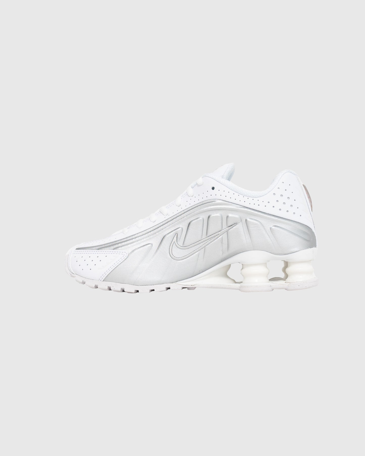 Shox R4 White/White/Metallic Silver