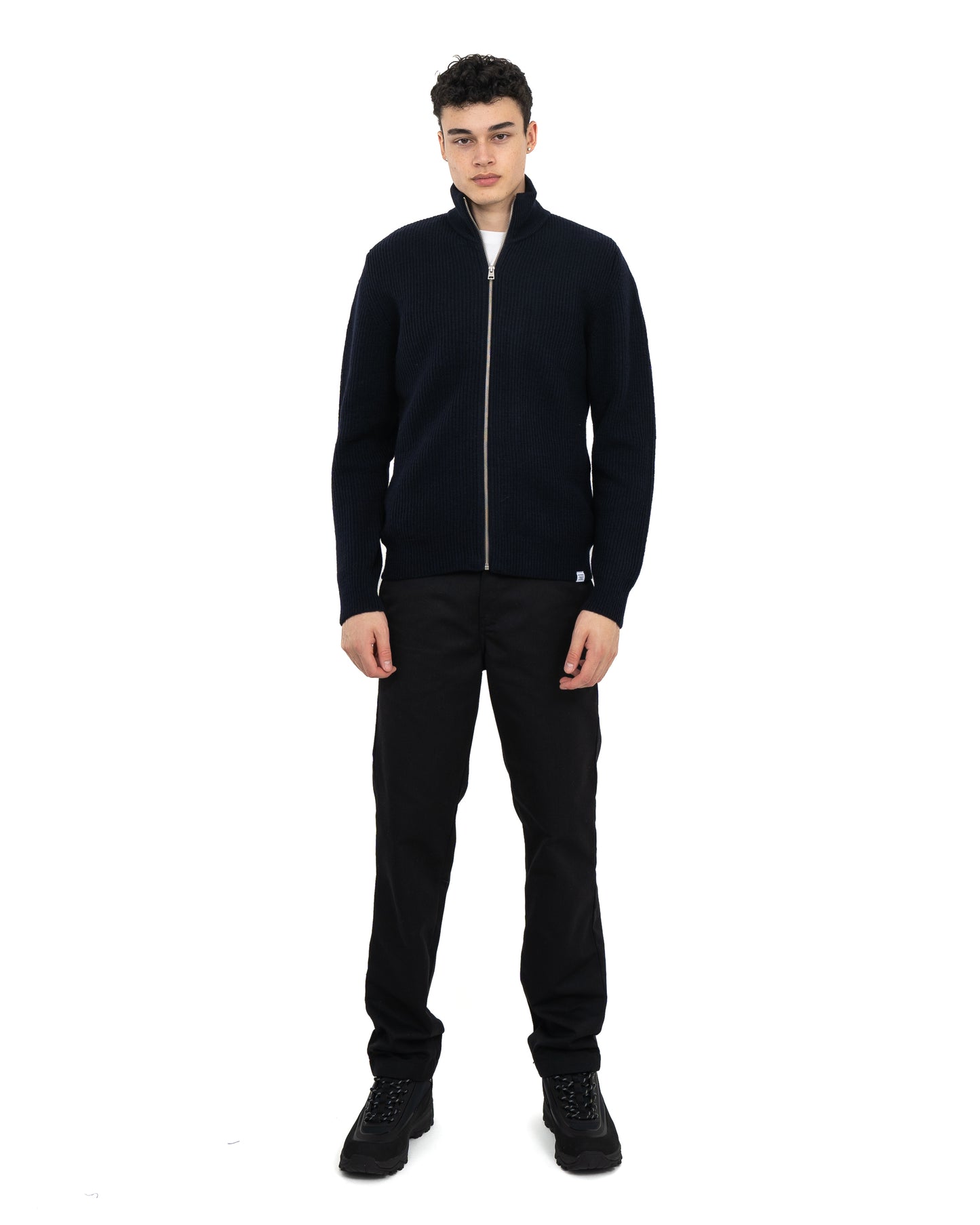 Hagen Cotton Wool Jacket Dark Navy
